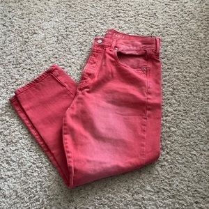 American Eagle hi-rise girlfriend jeans
